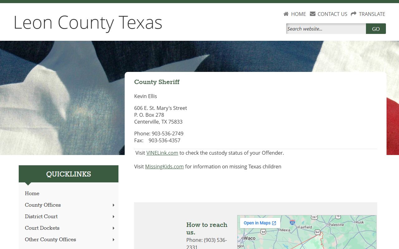 Leon County Jail inmate lookup sheriff contact and VINELink custody status
