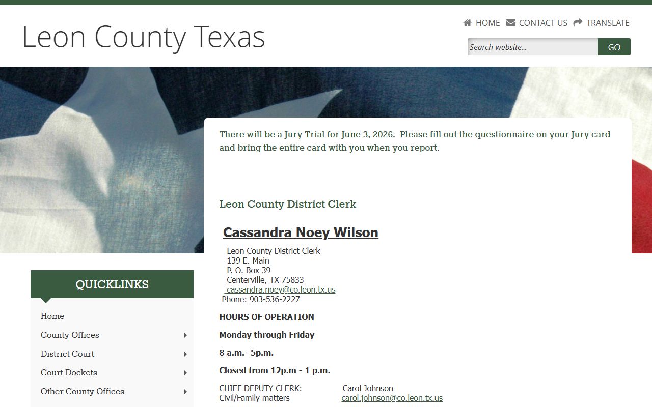 Leon County court records after arrest District Clerk criminal searches and public information form